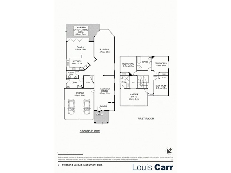6 Townsend Circuit, Beaumont Hills NSW 2155 Floorplan