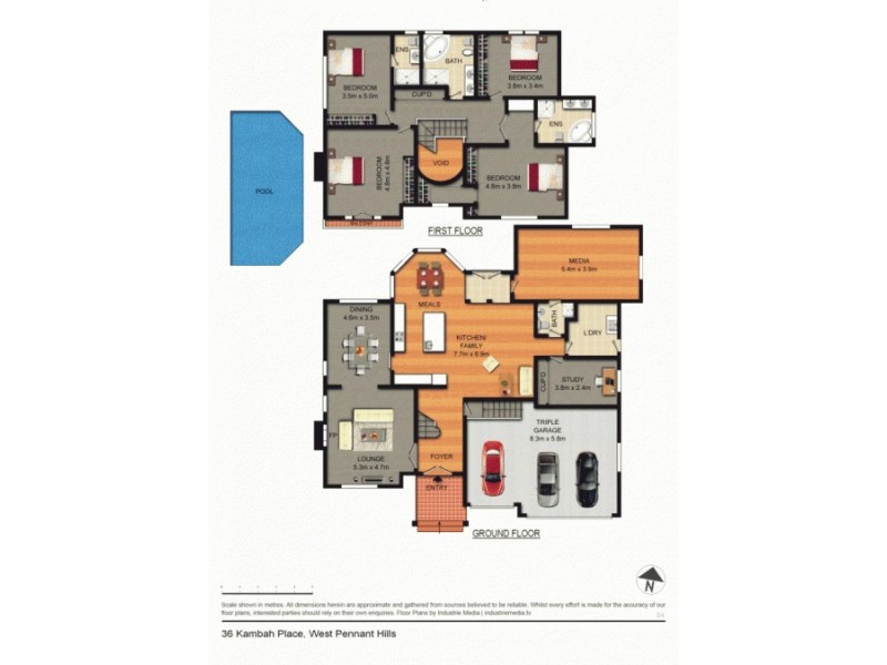 36 Kambah Place, West Pennant Hills NSW 2125 Floorplan