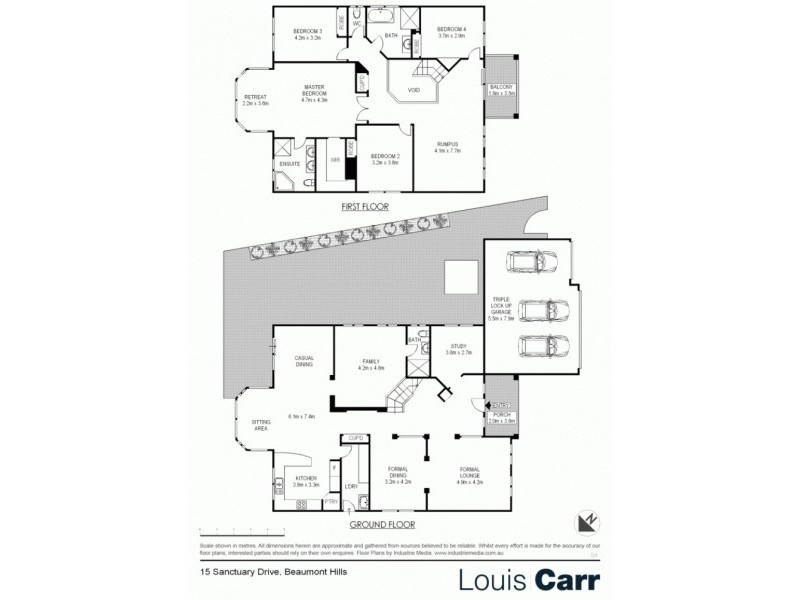 15 Sanctuary Drive, Beaumont Hills NSW 2155 Floorplan