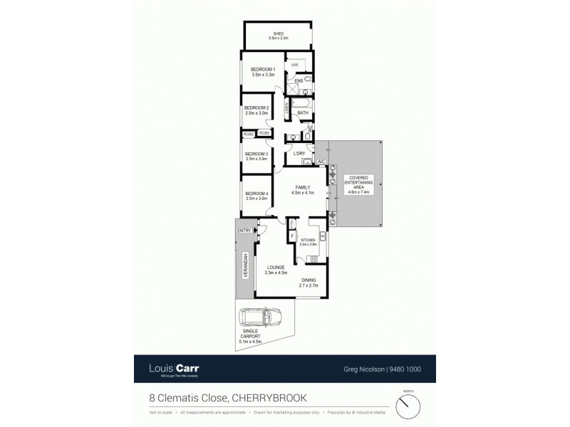 8 Clematis Close, Cherrybrook NSW 2126 Floorplan