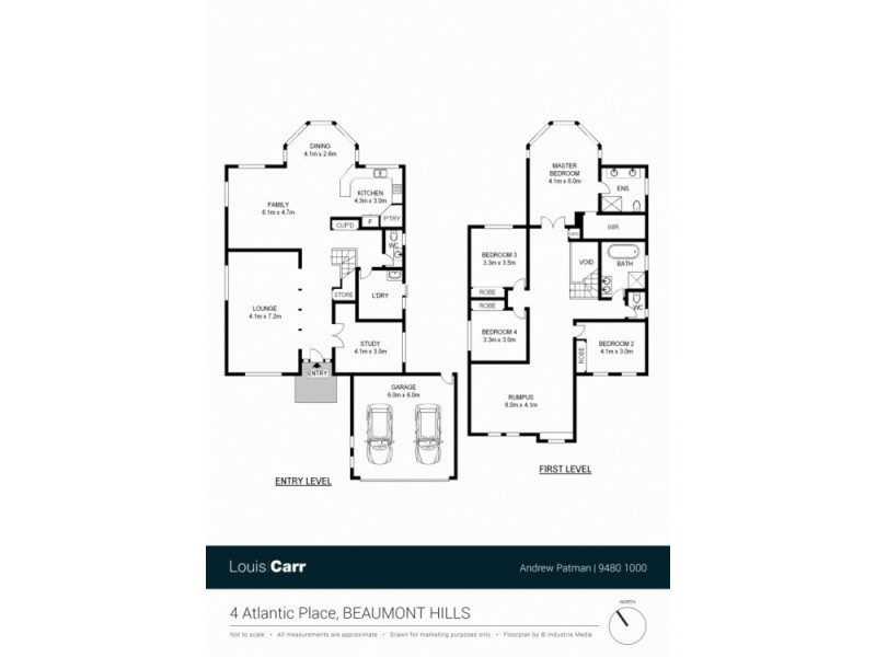 4 Atlantic Place, Beaumont Hills NSW 2155 Floorplan