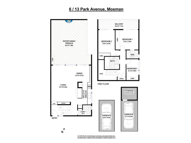 6/13 Park Avenue, Mosman NSW 2088 Floorplan
