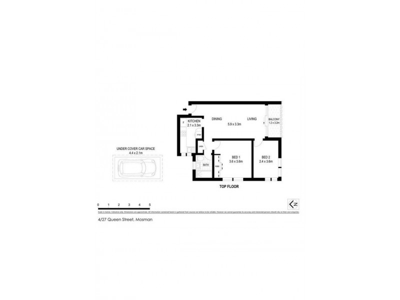 4/27 Queen Street, Mosman NSW 2088 Floorplan