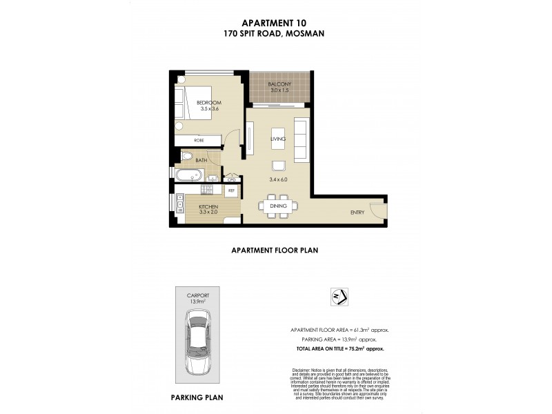 10/170 Spit Road, Mosman NSW 2088 Floorplan