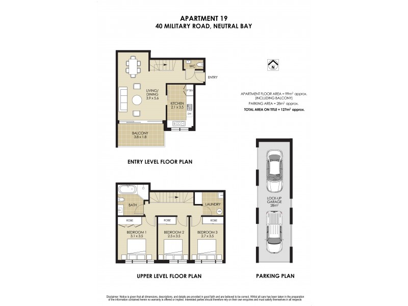 19/40-56 Military Road, Neutral Bay NSW 2089 Floorplan