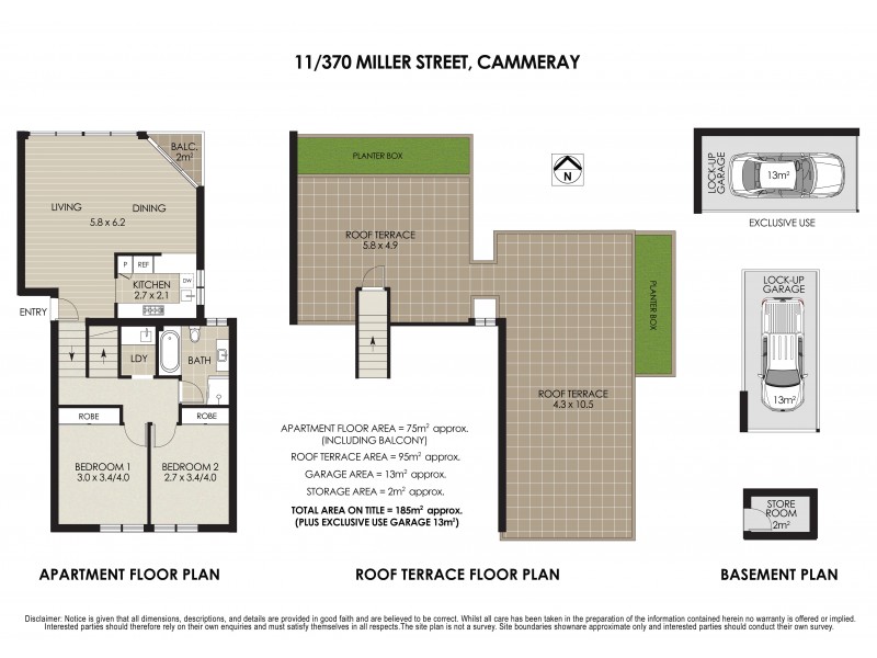 11/370 Miller Street, Cammeray NSW 2062 Floorplan