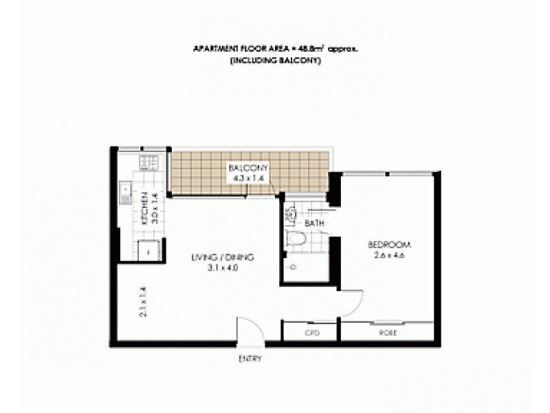 3/441 Alfred Street, Neutral Bay NSW 2089 Floorplan