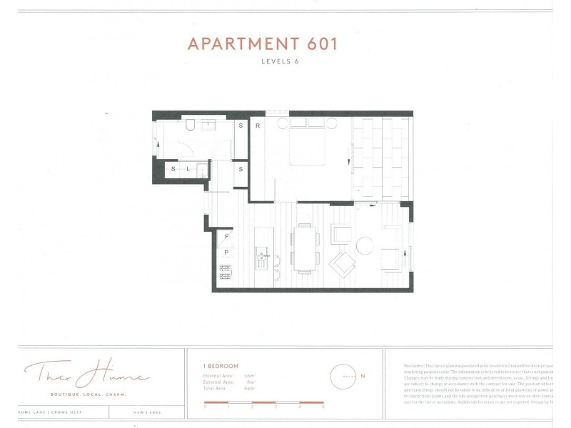 601/31-33 Albany Street, Crows Nest NSW 2065 Floorplan