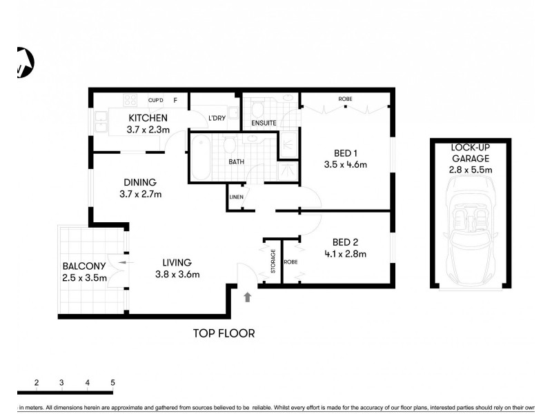 19/18 Hazelbank Road, Wollstonecraft NSW 2065 Floorplan