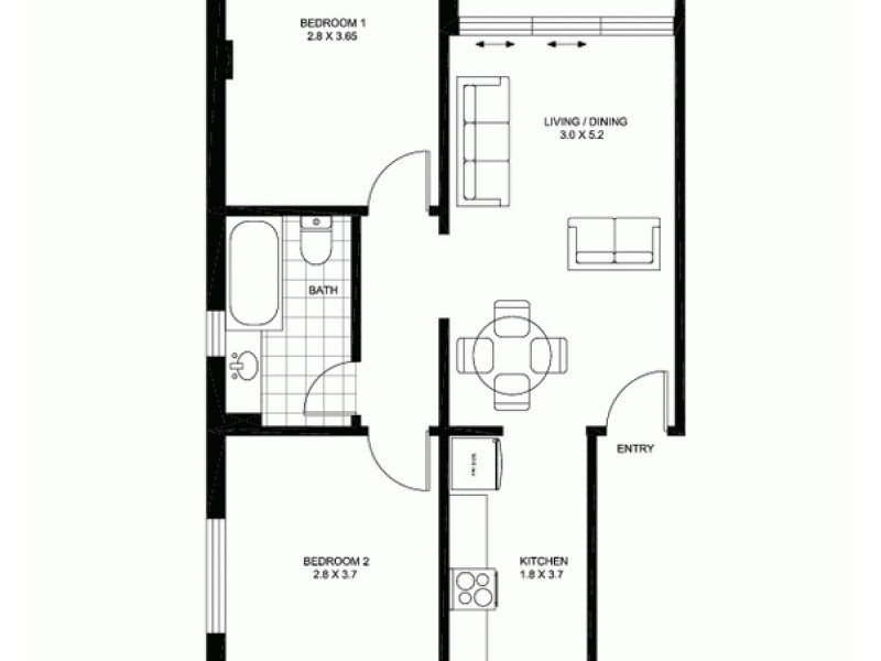 11/80 Bent Street, Neutral Bay NSW 2089 Floorplan