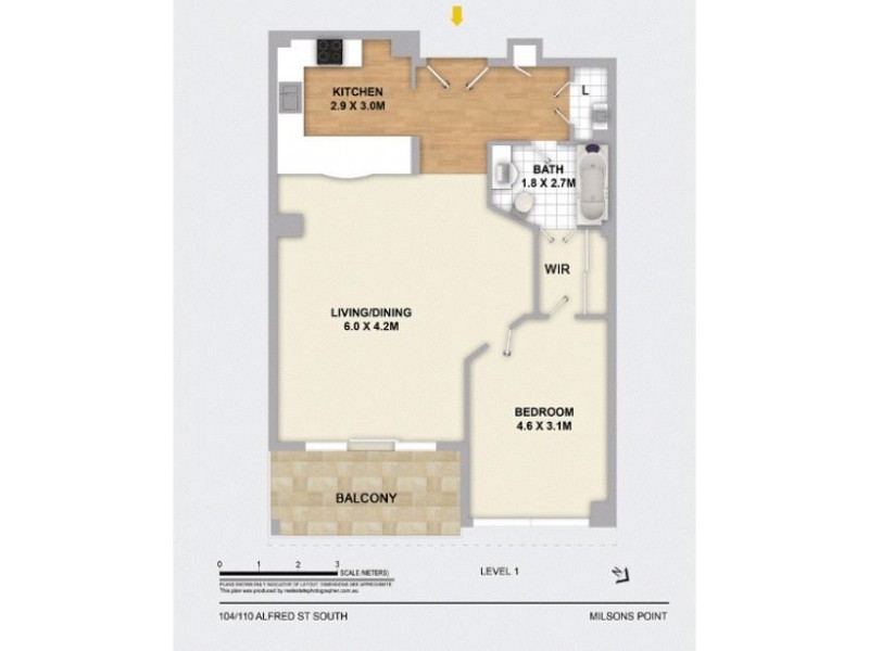 104/110 Alfred Street, Milsons Point NSW 2061 Floorplan