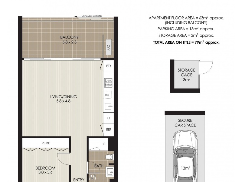 210/139 West Street, Crows Nest NSW 2065 Floorplan