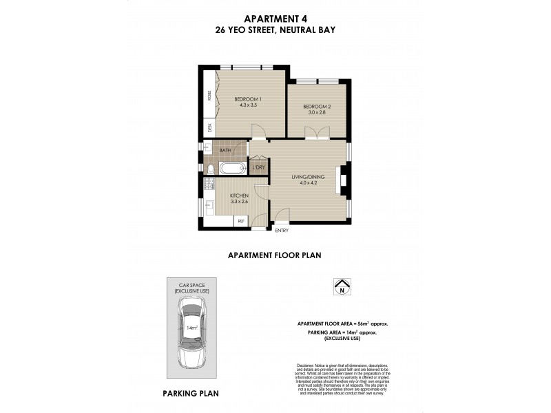 4/26 Yeo Street, Neutral Bay NSW 2089 Floorplan
