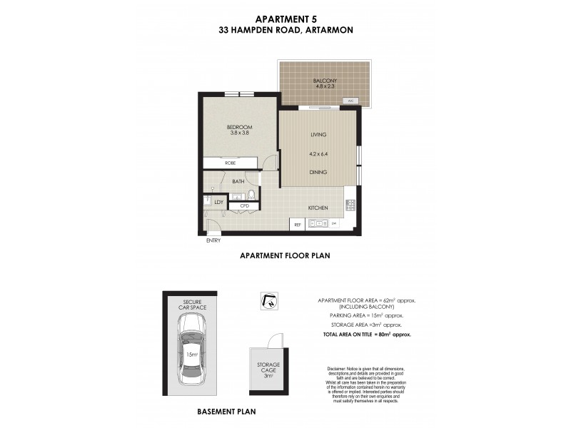 5/33 Hampden Road, Artarmon NSW 2064 Floorplan