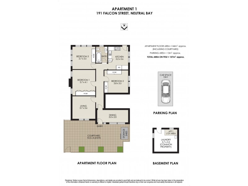 1/191 Falcon Street, Neutral Bay NSW 2089 Floorplan