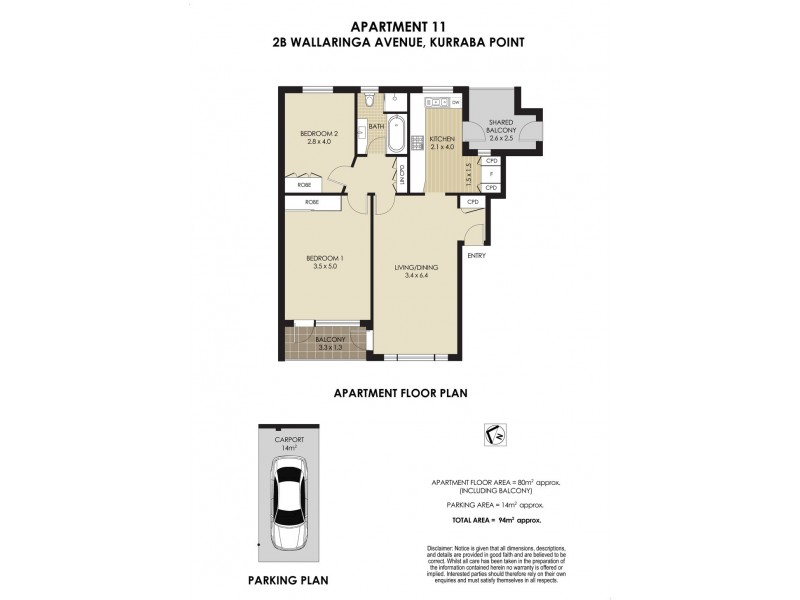 11/2B Wallaringa Avenue, Neutral Bay NSW 2089 Floorplan