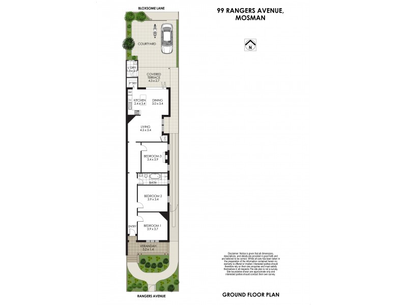 99 Rangers Avenue, Mosman NSW 2088 Floorplan