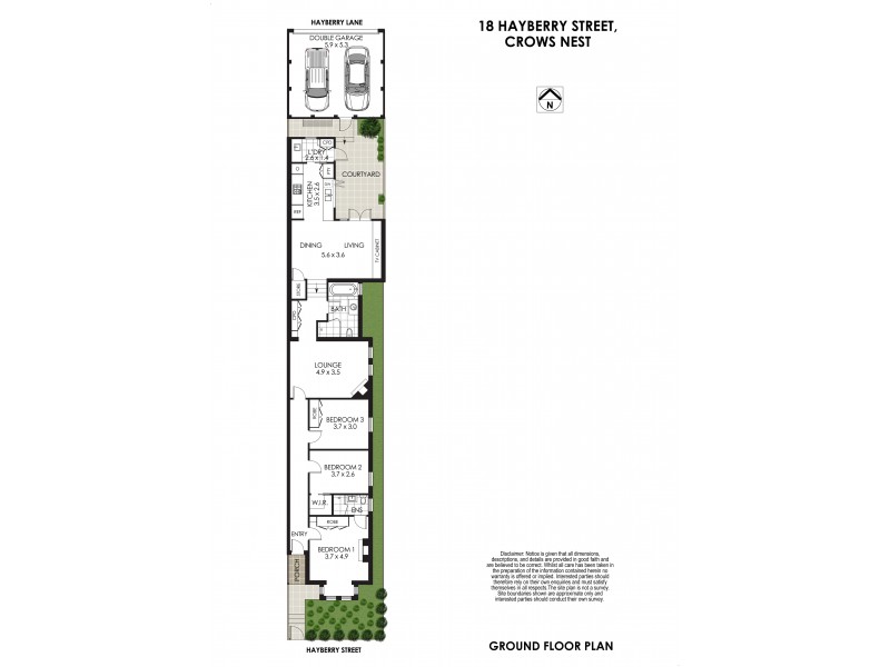 18 Hayberry Street, Crows Nest NSW 2065 Floorplan