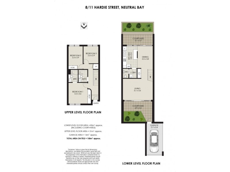 8/11 Hardie Street, Neutral Bay NSW 2089 Floorplan
