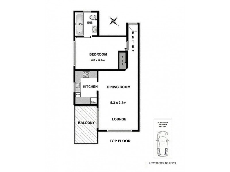 29/164 Spit Road, Mosman NSW 2088 Floorplan