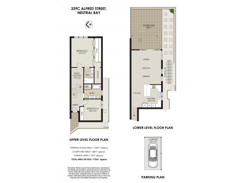 2/339C Alfred Street, Neutral Bay NSW 2089 Floorplan