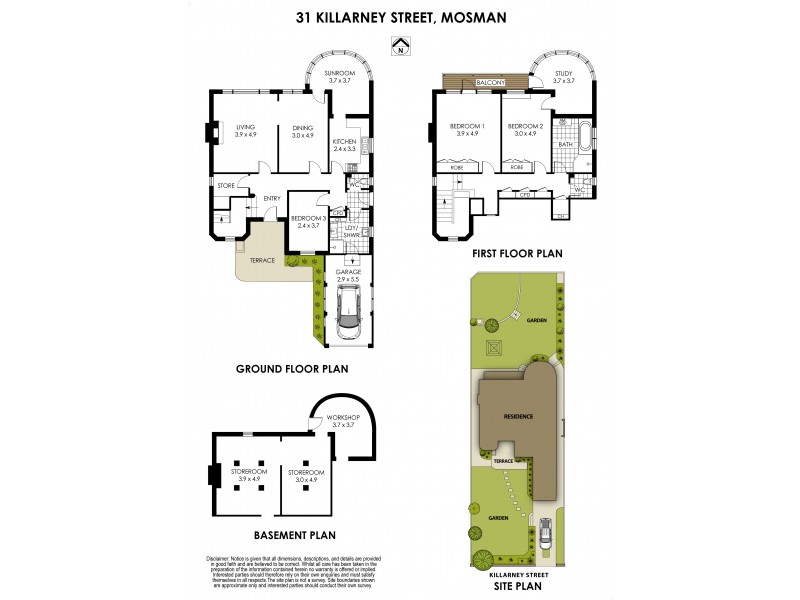 31 Killarney Street, Mosman NSW 2088 Floorplan