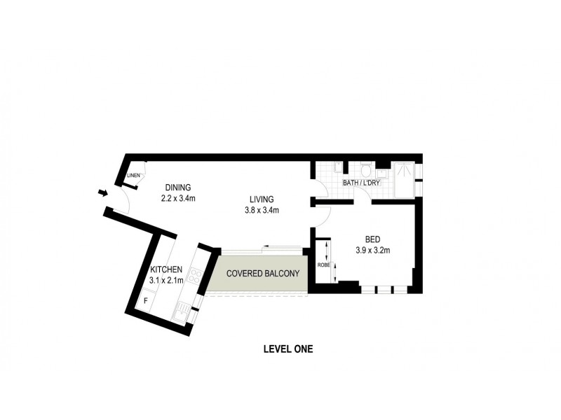 1F/74 Prince Street, Mosman NSW 2088 Floorplan