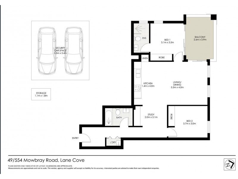 49/554-560 Mowbray Road, Lane Cove NSW 2066 Floorplan