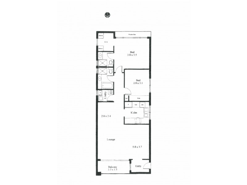 4/37 Fitzroy Street, Kirribilli NSW 2061 Floorplan