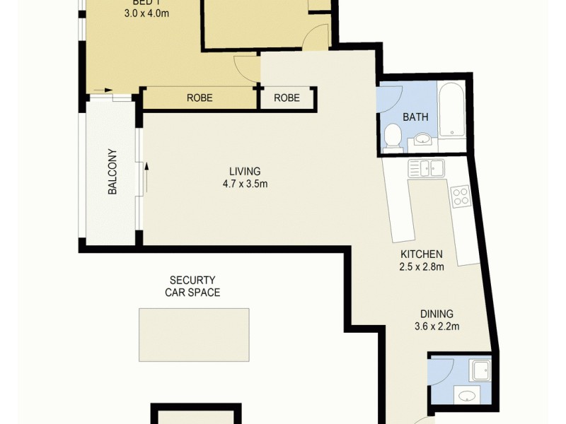 214/2 David Street, Crows Nest NSW 2065 Floorplan