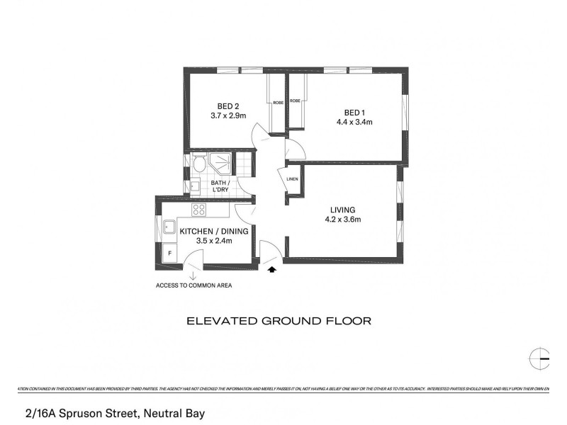 2/16A Spruson Street, Neutral Bay NSW 2089 Floorplan