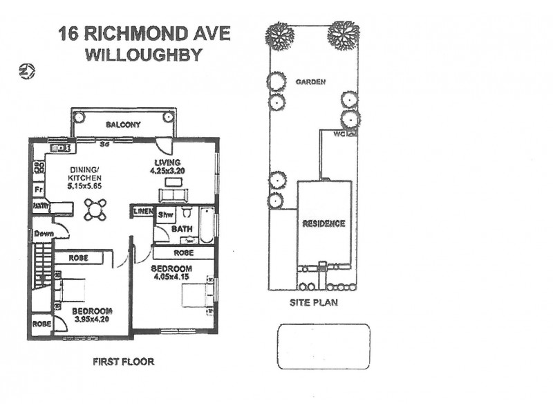 16A Richmond Avenue, Willoughby NSW 2068 Floorplan
