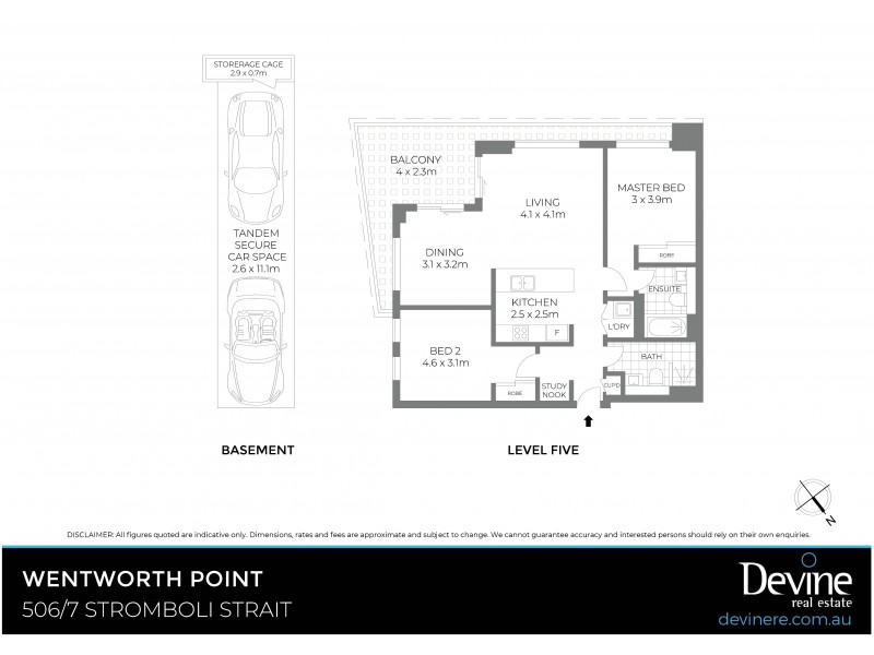 506/7 Stromboli Strait, Wentworth Point NSW 2127 Floorplan