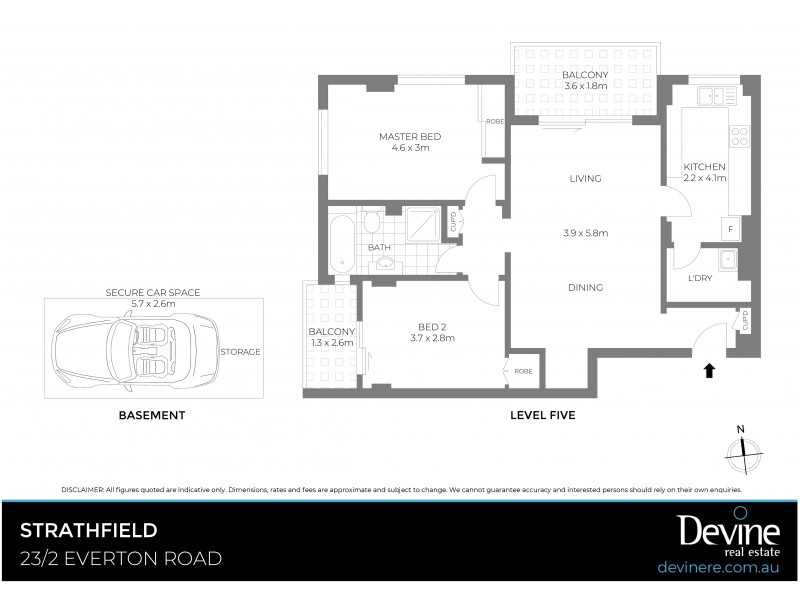 23/2 Everton Road, Strathfield NSW 2135 Floorplan