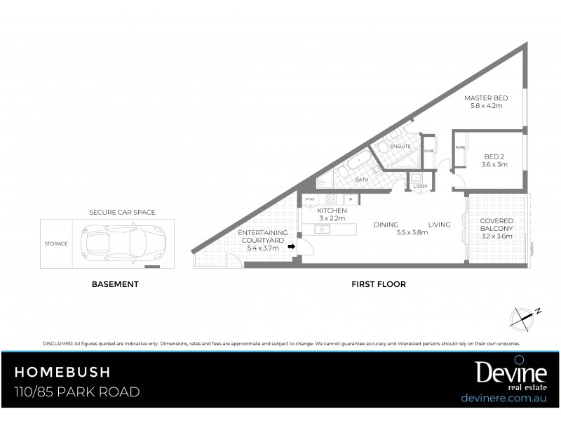 110/85 Park Road, Homebush NSW 2140 Floorplan