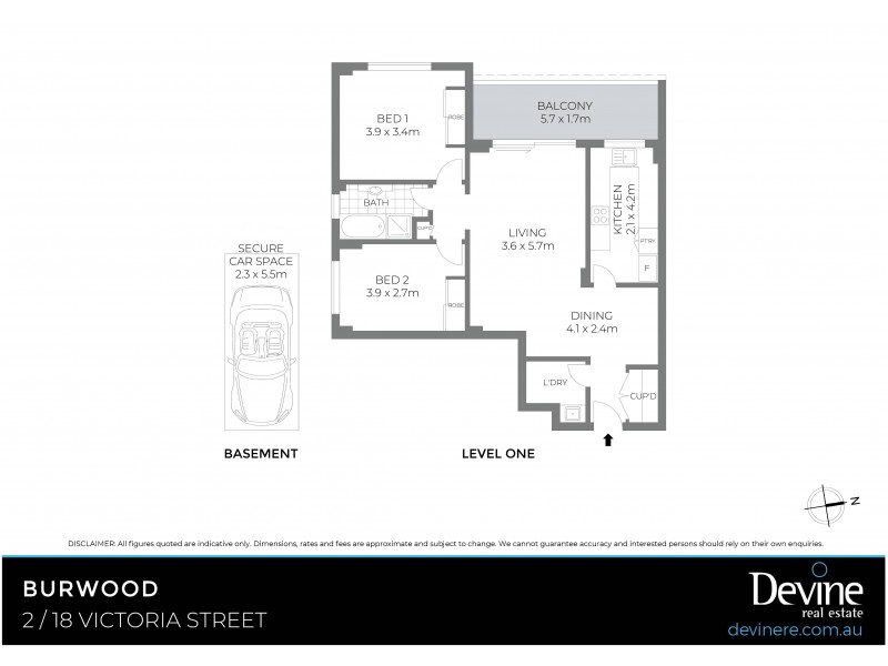 2/18-22 Victoria Street, Burwood NSW 2134 Floorplan