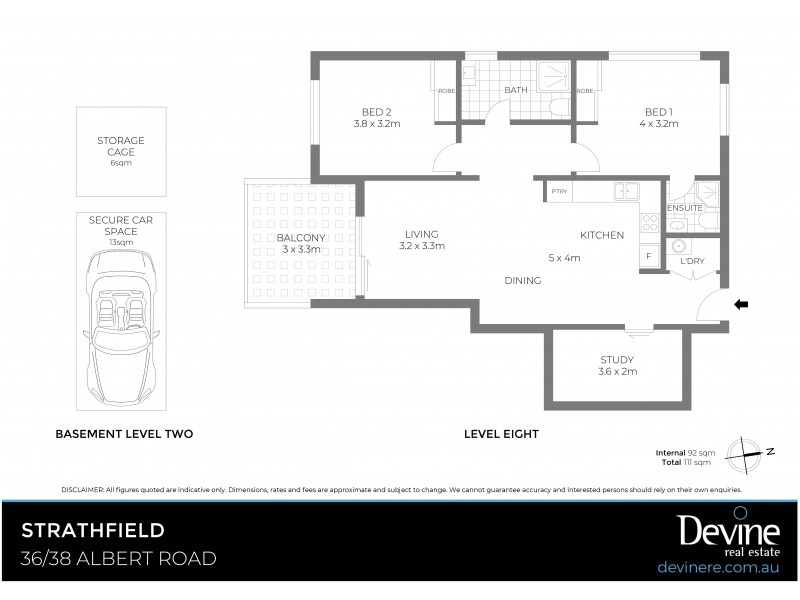 36/38 Albert Road, Strathfield NSW 2135 Floorplan