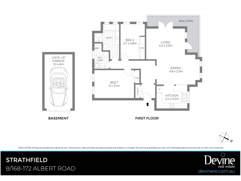 8/168-172 Albert Road, Strathfield NSW 2135 Floorplan