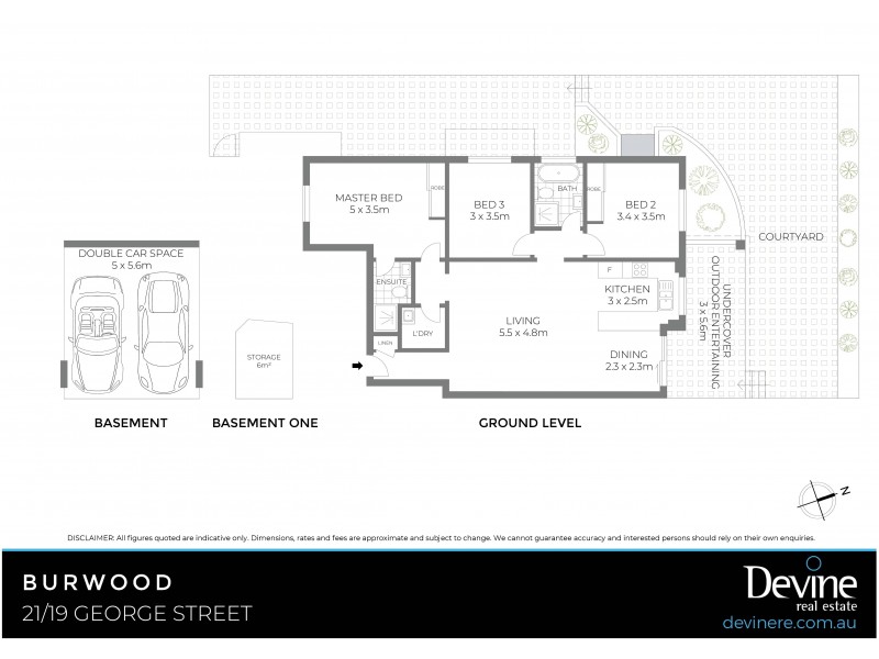 21/19 George Street, Burwood NSW 2134 Floorplan