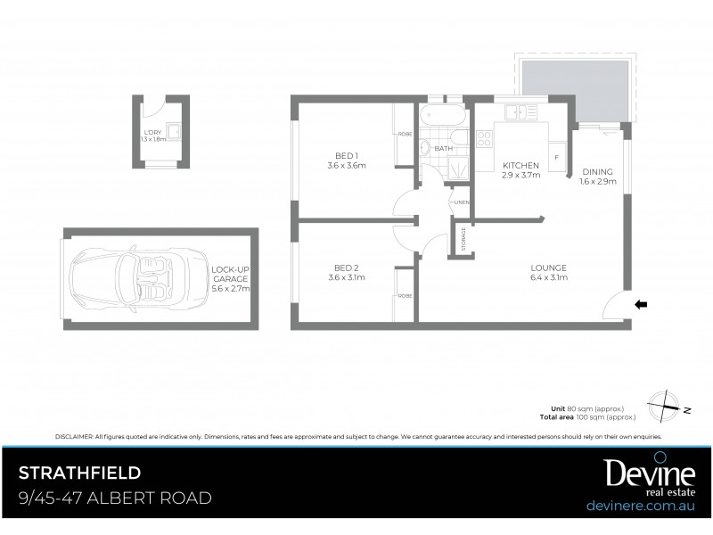 9/45-47 Albert Road, Strathfield NSW 2135 Floorplan