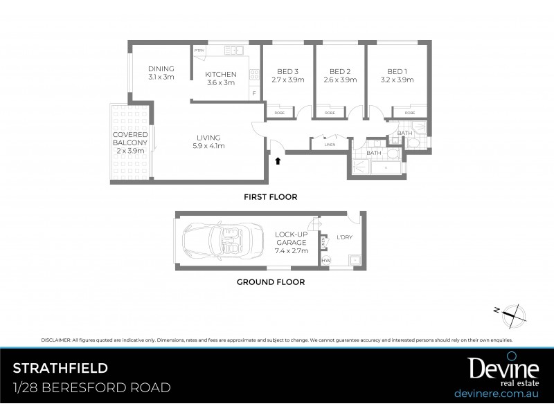 1/28 Beresford Road, Strathfield NSW 2135 Floorplan