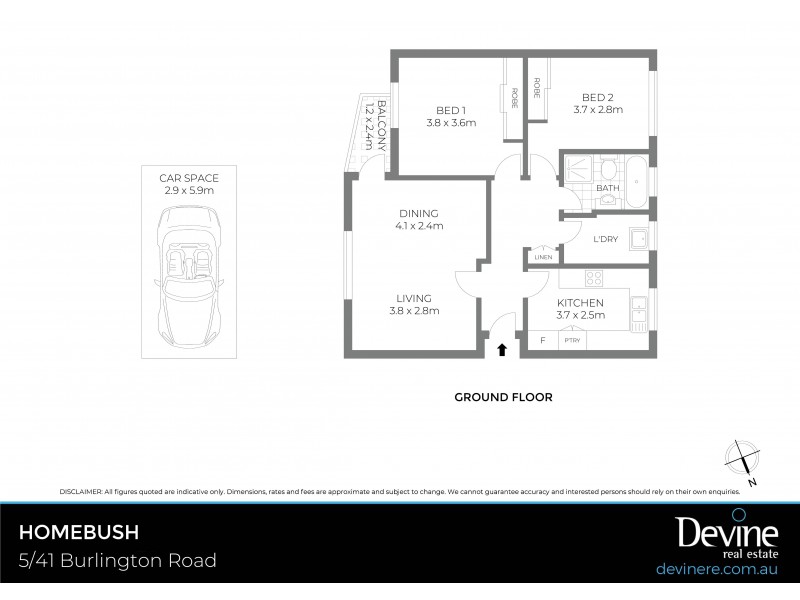 5/41 Burlington Road, Homebush NSW 2140 Floorplan