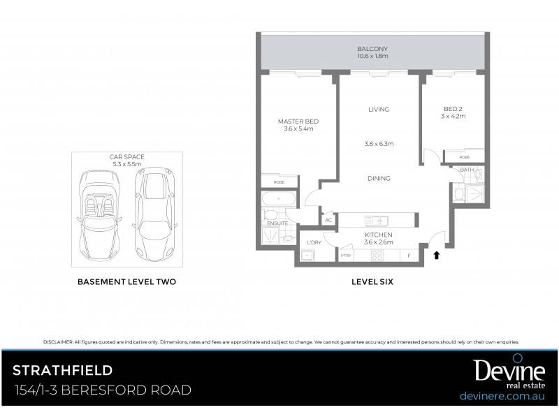 154/1-3 Beresford Road, Strathfield NSW 2135 Floorplan