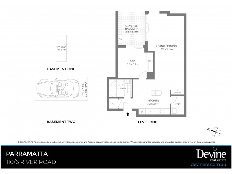 110/6 River Road West, Parramatta NSW 2150 Floorplan