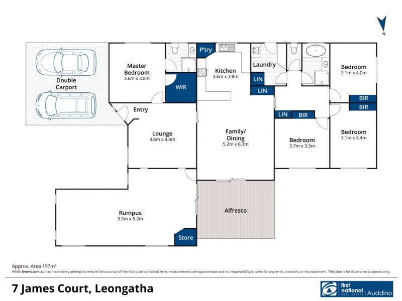 7 James Court, Leongatha VIC 3953 Floorplan