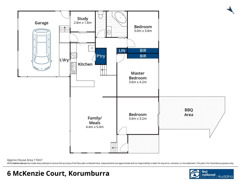 6 McKenzie Ct, Korumburra VIC 3950 Floorplan