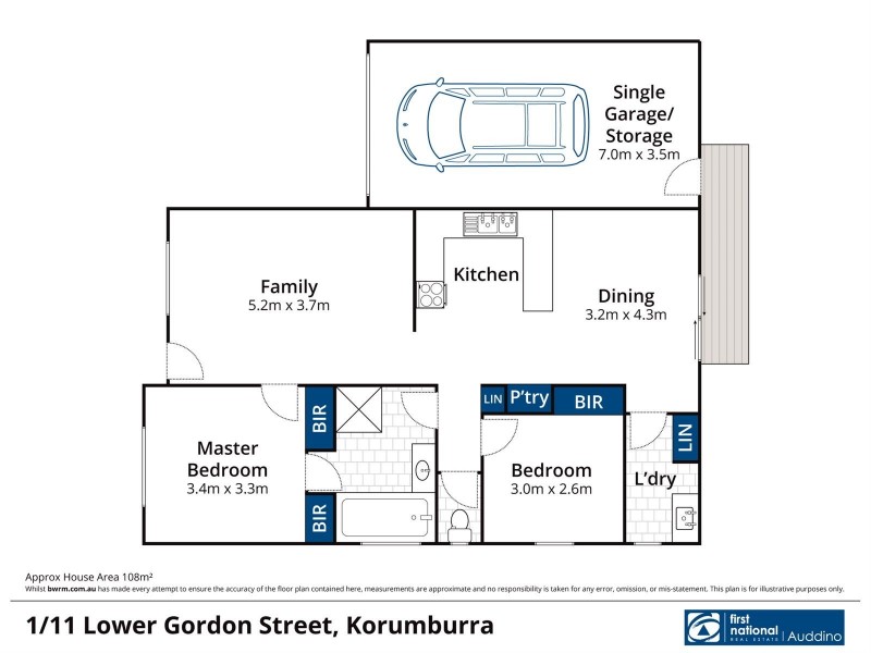 1/11 Lower Gordon Street, Korumburra VIC 3950 Floorplan