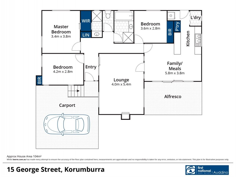 15 George Street, Korumburra VIC 3950 Floorplan