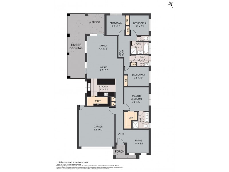 21 Riflebutts Road, Korumburra VIC 3950 Floorplan