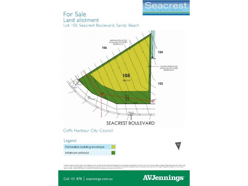 Lot 105 Seacrest Boulevard, Sandy Beach NSW 2456